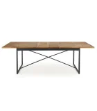 ALVARO EXPANDABLE TABLE, TOP - HONEY OAK, LEG - BLACK order